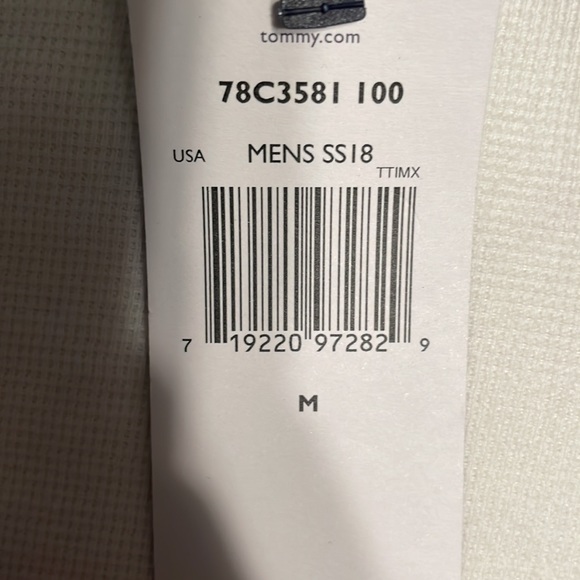 White Tommy Hilfiger shirt medium size brand new! - Picture 3 of 3